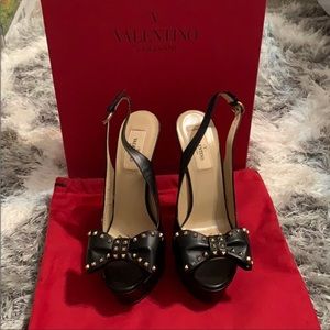 Authentic Valentino Rock Studded platform heels